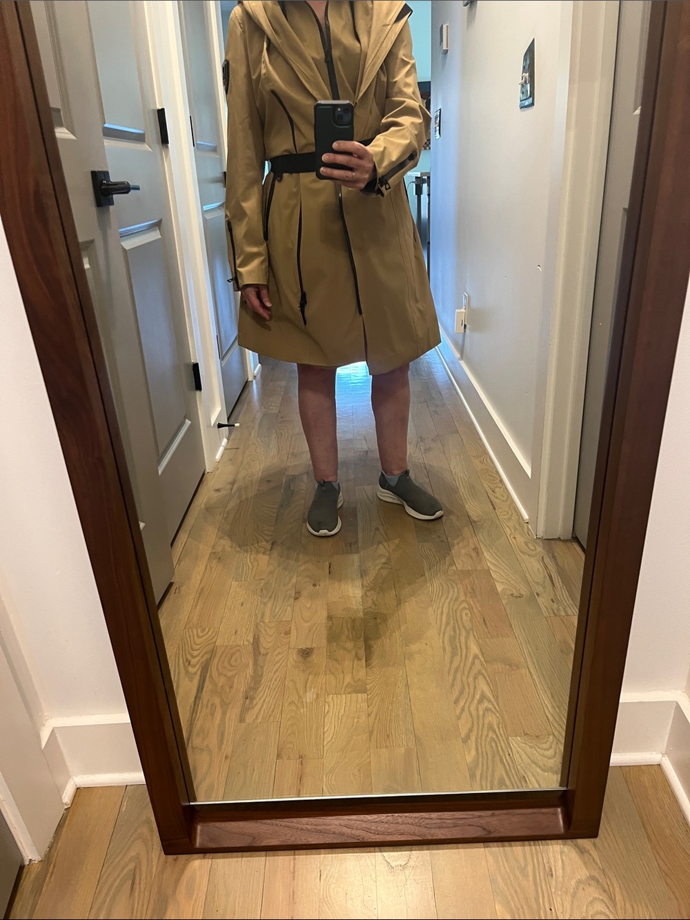 Rudsak women’s Tan Waterproof Hooded Trench Coat